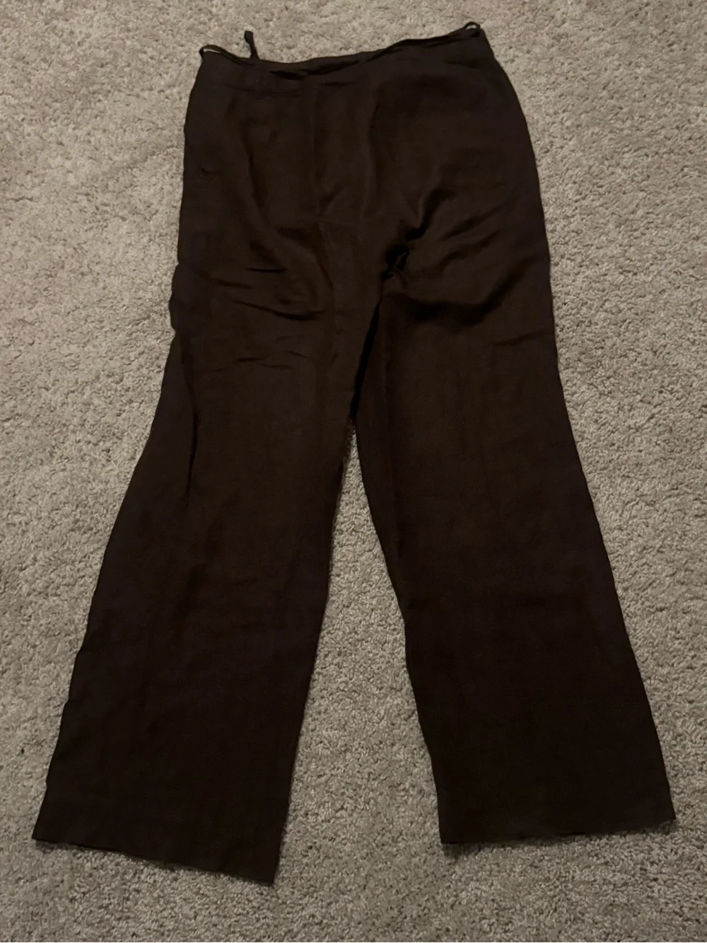 Women's Brown Wide-Leg Pants